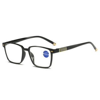 Мъжки очила за четене Анти синя светлина Очила за пресбиопия HD очила за четене Прозрачни очила +1,0 до +4,0 Очила за мъже