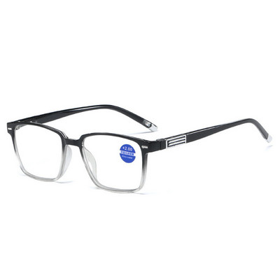 Meeste lugemisprillid, sinise valguse vastased Presbüoopiaprillid, HD-lugemisprillid, läbipaistvad prillid, +1,0 kuni +4,0 meeste prillid