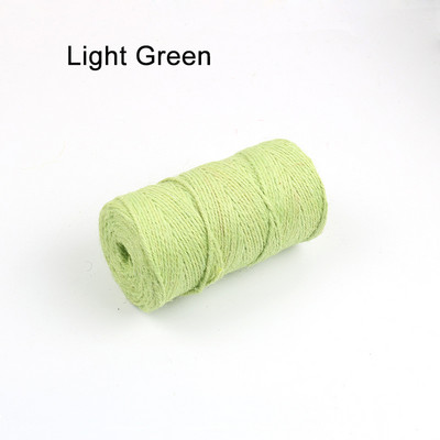 100M/tekercs színes juta zsineg természetes vintage juta kötél zsineg zsineg zsákvászon szalag kézműves ajándékcsomagolás esküvői parti dekoráció