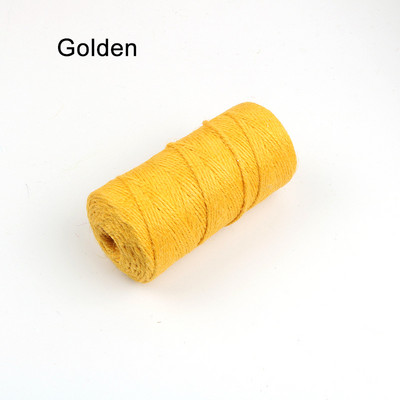 100M/tekercs színes juta zsineg természetes vintage juta kötél zsineg zsineg zsákvászon szalag kézműves ajándékcsomagolás esküvői parti dekoráció