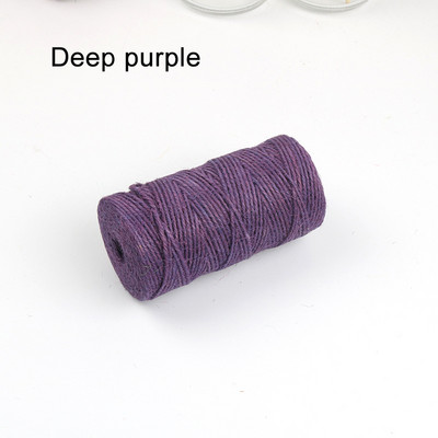 100M/tekercs színes juta zsineg természetes vintage juta kötél zsineg zsineg zsákvászon szalag kézműves ajándékcsomagolás esküvői parti dekoráció