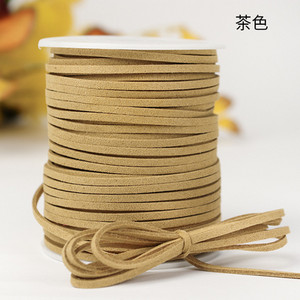 50 jardi pljosnati korejski baršunasti kožni kabel od umjetne antilop kože DIY konop od čipke za izradu nakita Ukrasne rukotvorine