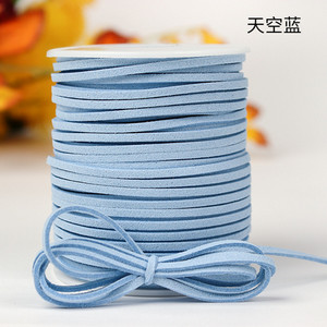 50 jardi pljosnati korejski baršunasti kožni kabel od umjetne antilop kože DIY konop od čipke za izradu nakita Ukrasne rukotvorine