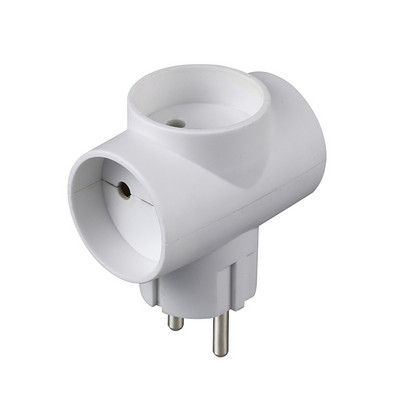 Adaptor priză de perete Schuko la pământ european 2/4/3 căi Priză de convertizor de priză de extensie Coreea Rusia 3500W 16A 250V