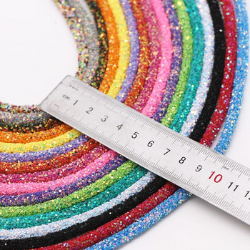 Glitter Sequins Σχοινί 6mm Μαλακό Σχοινί Σχοινί για Ένδυση Παπούτσια Αξεσουάρ DIY Crafts Jewelry Party Βραχιόλι Υλικό Κατασκευής
