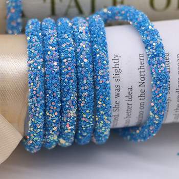 Glitter Sequins Σχοινί 6mm Μαλακό Σχοινί Σχοινί για Ένδυση Παπούτσια Αξεσουάρ DIY Crafts Jewelry Party Βραχιόλι Υλικό Κατασκευής