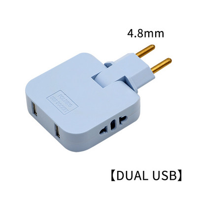 1-4 európai szabványos átalakító csatlakozó 2500 W-os, nagy teljesítményű átalakító, kettős USB interfész, többfunkciós vezeték nélküli bővítő csatlakozó
