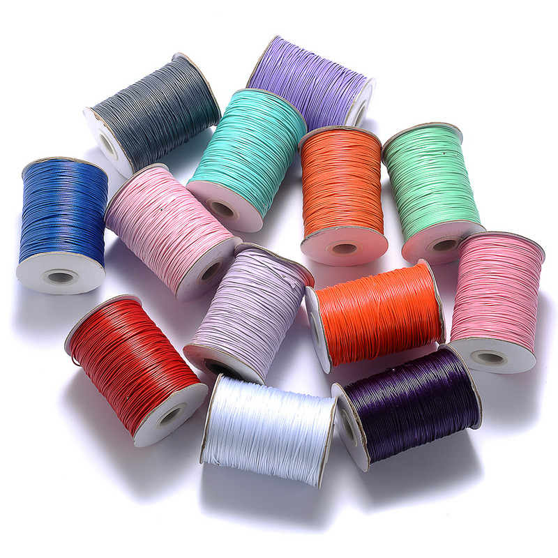 2,5/3,0/3,5/4,0 mm krāsaina īpaši bieza un liela izmēra vaskota aukla vaskota diegu virkne rokassprādžu izgatavošanai.