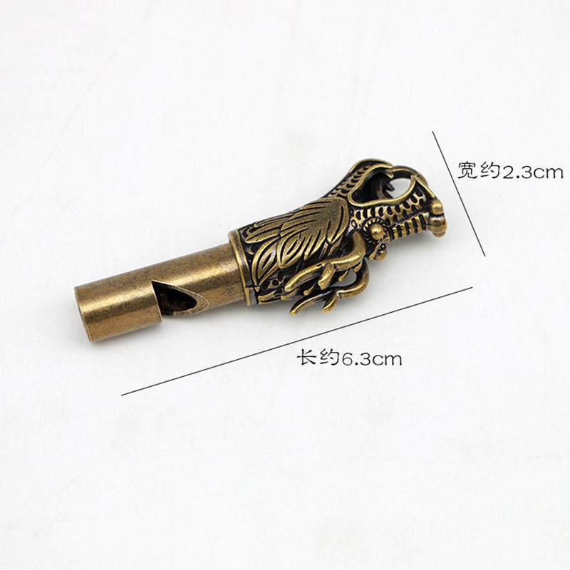 Käsitsi valmistatud messingist kraanist vile auto võtmehoidja ripats meeste ja naiste välitingimustes ellujäämise vile võtmehoidja ripats