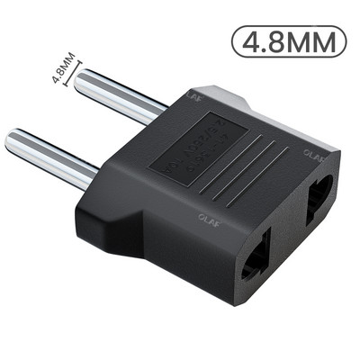 Elough 1-10pcs EU Euro KR Plug Adapter US to EU Plug Adapter Travel KR Adapter Electric EU KR Plug Converter Υποδοχή ρεύματος Ευρώπη