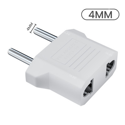 Elough 1-10pcs EU Euro KR Plug Adapter US to EU Plug Adapter Travel KR Adapter Electric EU KR Plug Converter Υποδοχή ρεύματος Ευρώπη
