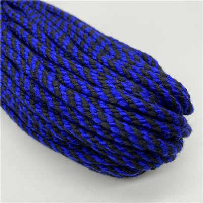 5 jardi/partija 5 mm kokvilnas virve, pīta, savīta auklas virve rokām darinātai dekorēšanai.