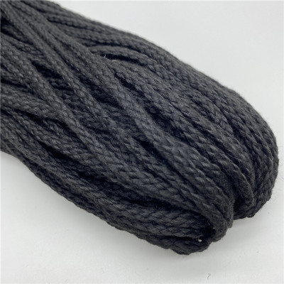 5 jardi/partija 5 mm kokvilnas virve, pīta, savīta auklas virve rokām darinātai dekorēšanai.