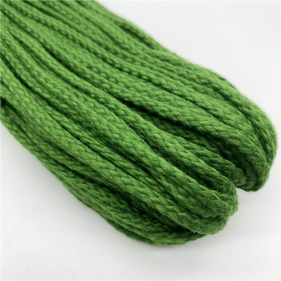 5 jardi/partija 5 mm kokvilnas virve, pīta, savīta auklas virve rokām darinātai dekorēšanai.