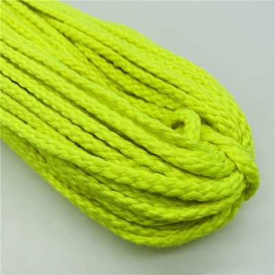 5 jardi/partija 5 mm kokvilnas virve, pīta, savīta auklas virve rokām darinātai dekorēšanai.