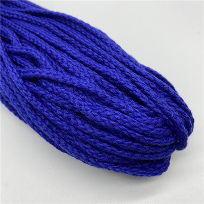 5 jardi/partija 5 mm kokvilnas virve, pīta, savīta auklas virve rokām darinātai dekorēšanai.