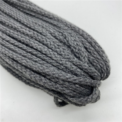 5 jardi/partija 5 mm kokvilnas virve, pīta, savīta auklas virve rokām darinātai dekorēšanai.