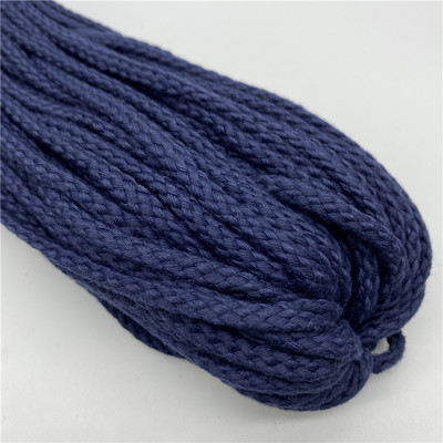 5 jardi/partija 5 mm kokvilnas virve, pīta, savīta auklas virve rokām darinātai dekorēšanai.