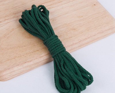 5 mm puuvillane köis käsitöö dekoratiivsed keerutatud ümmargused nöörid käsitöö jaoks käsitsi valmistatud kaelapael kodutekstiili kaunistuste õmblemine 5 jardi