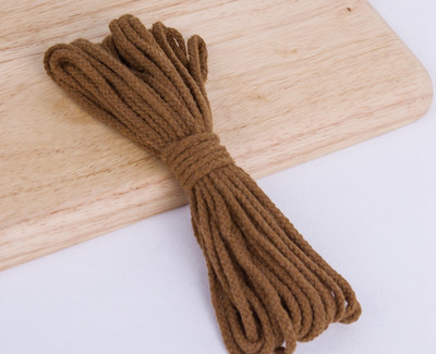 5 mm puuvillane köis käsitöö dekoratiivsed keerutatud ümmargused nöörid käsitöö jaoks käsitsi valmistatud kaelapael kodutekstiili kaunistuste õmblemine 5 jardi