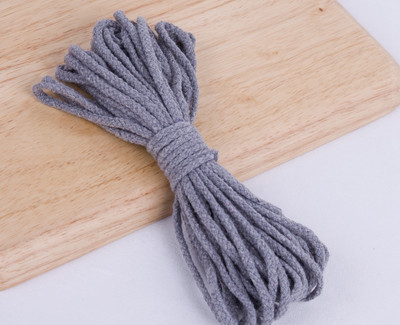5 mm puuvillane köis käsitöö dekoratiivsed keerutatud ümmargused nöörid käsitöö jaoks käsitsi valmistatud kaelapael kodutekstiili kaunistuste õmblemine 5 jardi