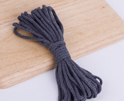 5 mm puuvillane köis käsitöö dekoratiivsed keerutatud ümmargused nöörid käsitöö jaoks käsitsi valmistatud kaelapael kodutekstiili kaunistuste õmblemine 5 jardi