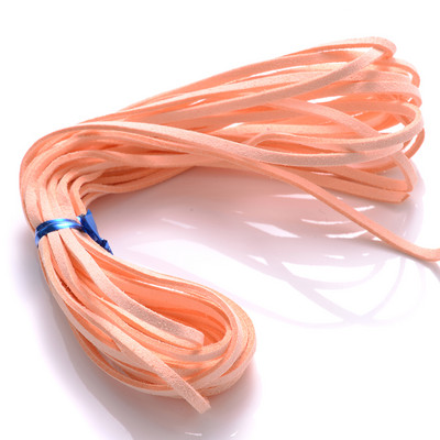 iYOE 5/20 μέτρα 38 Χρώματα 2,5 χιλιοστών Επίπεδη κορεάτικη βελούδινη κλωστή ψεύτικο δέρμα σουέτ Κορδόνι με κορδόνι για κατασκευή κολιέ βραχιόλι με πλεκτό