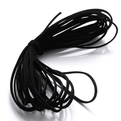 iYOE 5/20 μέτρα 38 Χρώματα 2,5 χιλιοστών Επίπεδη κορεάτικη βελούδινη κλωστή ψεύτικο δέρμα σουέτ Κορδόνι με κορδόνι για κατασκευή κολιέ βραχιόλι με πλεκτό