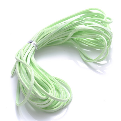 iYOE 5/20 μέτρα 38 Χρώματα 2,5 χιλιοστών Επίπεδη κορεάτικη βελούδινη κλωστή ψεύτικο δέρμα σουέτ Κορδόνι με κορδόνι για κατασκευή κολιέ βραχιόλι με πλεκτό