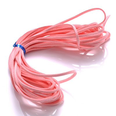 iYOE 5/20 μέτρα 38 Χρώματα 2,5 χιλιοστών Επίπεδη κορεάτικη βελούδινη κλωστή ψεύτικο δέρμα σουέτ Κορδόνι με κορδόνι για κατασκευή κολιέ βραχιόλι με πλεκτό