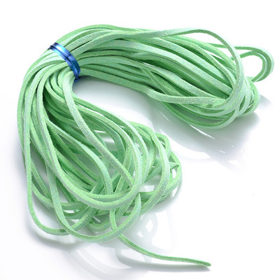 iYOE 5/20 μέτρα 38 Χρώματα 2,5 χιλιοστών Επίπεδη κορεάτικη βελούδινη κλωστή ψεύτικο δέρμα σουέτ Κορδόνι με κορδόνι για κατασκευή κολιέ βραχιόλι με πλεκτό