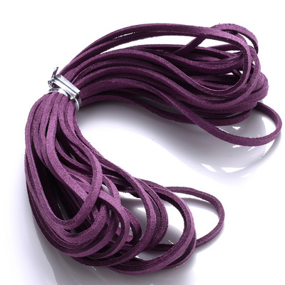 iYOE 5/20 μέτρα 38 Χρώματα 2,5 χιλιοστών Επίπεδη κορεάτικη βελούδινη κλωστή ψεύτικο δέρμα σουέτ Κορδόνι με κορδόνι για κατασκευή κολιέ βραχιόλι με πλεκτό