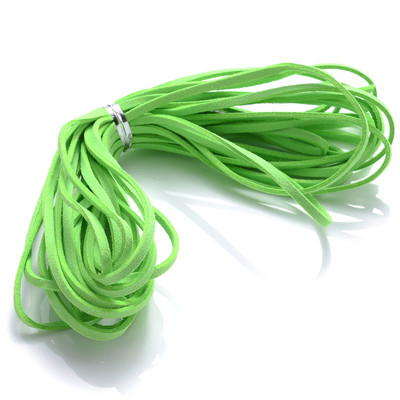 iYOE 5/20 μέτρα 38 Χρώματα 2,5 χιλιοστών Επίπεδη κορεάτικη βελούδινη κλωστή ψεύτικο δέρμα σουέτ Κορδόνι με κορδόνι για κατασκευή κολιέ βραχιόλι με πλεκτό