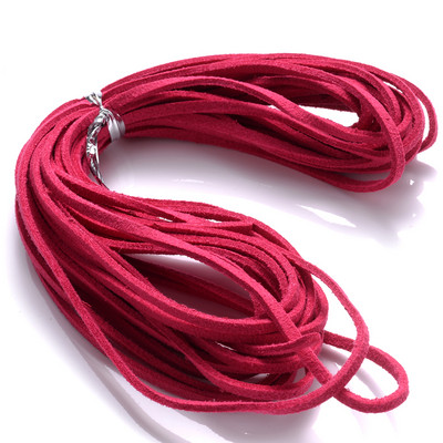 iYOE 5/20 μέτρα 38 Χρώματα 2,5 χιλιοστών Επίπεδη κορεάτικη βελούδινη κλωστή ψεύτικο δέρμα σουέτ Κορδόνι με κορδόνι για κατασκευή κολιέ βραχιόλι με πλεκτό