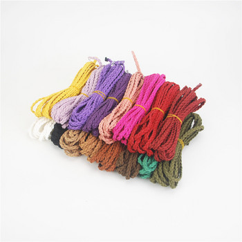 Висококачествен 5 метра/лот изкуствен велур плетен шнур с мъниста въжен конец Направи си сам аксесоари 16 цвята за избор на ds234