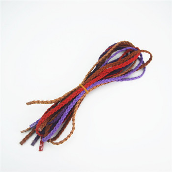 Висококачествен 5 метра/лот изкуствен велур плетен шнур с мъниста въжен конец Направи си сам аксесоари 16 цвята за избор на ds234