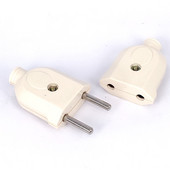 EU European 2 Pin AC Electrical Power Rewireable Plug Αρσενικό Θηλυκό Προσαρμογέας πρίζας με υποδοχή καλωδίου επέκτασης