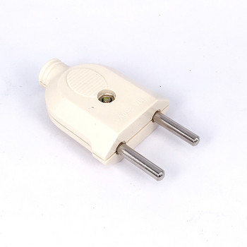 EU European 2 Pin AC Electrical Power Rewireable Plug Αρσενικό Θηλυκό Προσαρμογέας πρίζας με υποδοχή καλωδίου επέκτασης