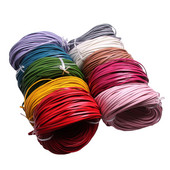 2 metri colorat 3-10 mmmm plat bijuterii din piele naturală snur șir dantelă frânghie bricolaj chokers colier brățară găsire