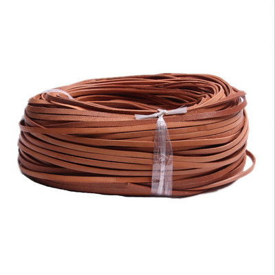 2 metri colorat 3-10 mmmm plat bijuterii din piele naturală snur șir dantelă frânghie bricolaj chokers colier brățară găsire