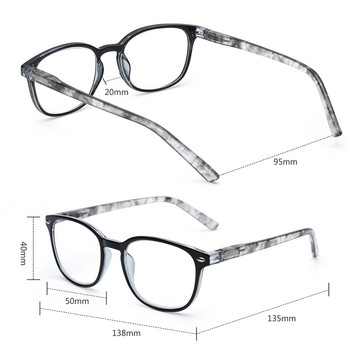 JM 4 бр./компл. +0,5 до +4 Очила за четене с пружинна панта Ретро очила за пресбиопия Дамски лупа Диоптър