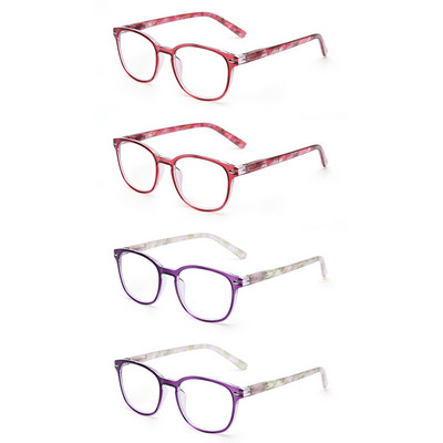 JM 4db/készlet +0,5-től +4-ig rugós csuklópántos olvasószemüvegek Retro kiskorú szemüvegek női nagyító dioptria