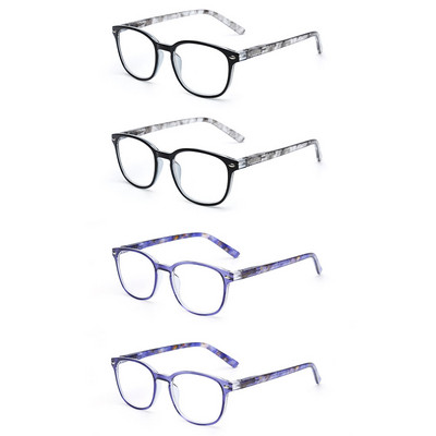 JM 4db/készlet +0,5-től +4-ig rugós csuklópántos olvasószemüvegek Retro kiskorú szemüvegek női nagyító dioptria