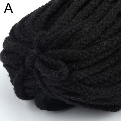 5 jardu kokvilnas austa virve, 5 mm pīta virve, krāsaina, savīta aukla DIY, roku darbs, amatniecības rotājumi, soma, auklas jostas piederumi