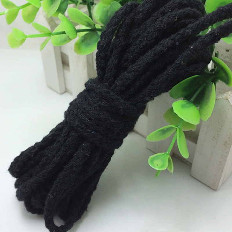 5 jardu kokvilnas austa virve, 5 mm pīta virve, krāsaina, savīta aukla DIY, roku darbs, amatniecības rotājumi, soma, auklas jostas piederumi