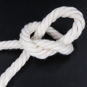 1 mm-10 mm 100% памучен шнур за макраме Връв за въже Направи си сам ръчно изработени стенни завеси Естествени 3 mm шиене на въже Бохемия Сватбена декорация на дома