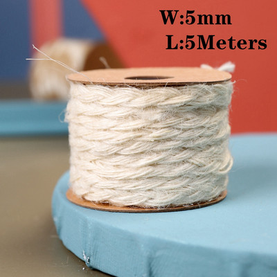 1mm-10mm 100% kokvilna makrama aukla virves aukla DIY roku darbs sienu tapsējuma dabīgas 3mm virves šūšanas Bohēmijas kāzu mājas dekorēšana