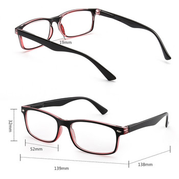 JM 4 бр./компл. Пружинна панта Винтидж квадратни очила за четене Жени Мъже Лупа Пресбиопичен диоптър