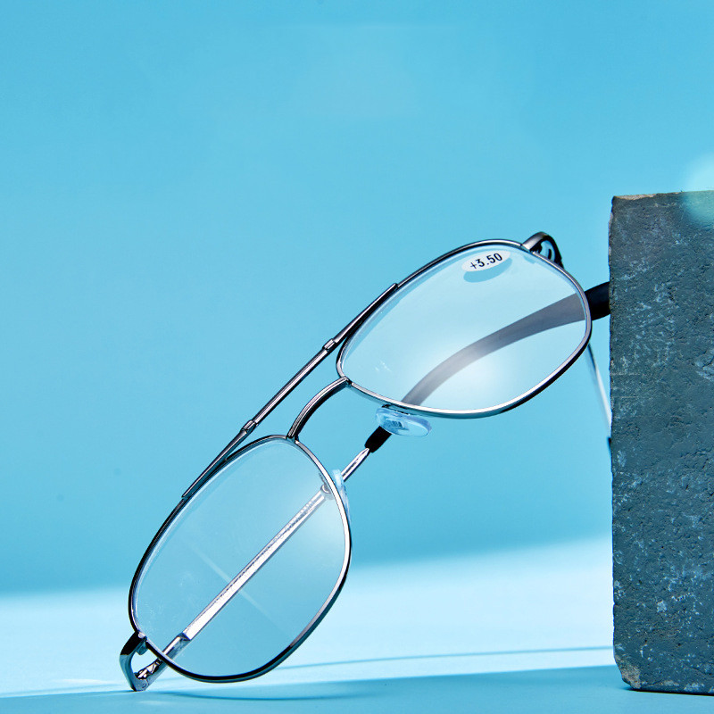 Ahora Pilot Blokeerivad Sinist valgust Lugemisprillid Sulamist Double Beam Computer Presbyopic Prillid +1.0+1.5+2.0+2.5+3.0+3.5+4.0