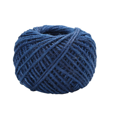 50 m-es zsákvászon Hessian juta zsinór kender kötél zsinór ajándékcsomagolás esküvői buli karácsonyi esemény fesztivál dekoráció barkács kellékek